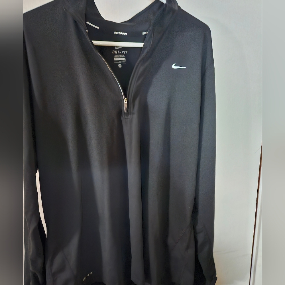 Nike Black Half-Zip Dri-FIT Top